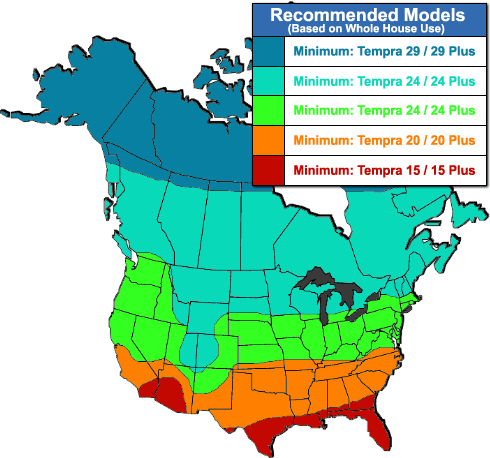 Electric Tankless Water Heater Sizing Chart