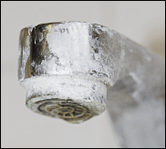hard water scale on faucet