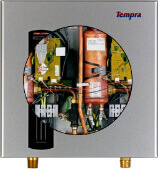 internal view of the Stiebel Eltron tankless water heater